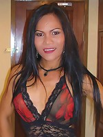 Ladyboy soaps hot body in shower
