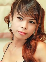 Sweet innocent ladyboy unloads her cute cock